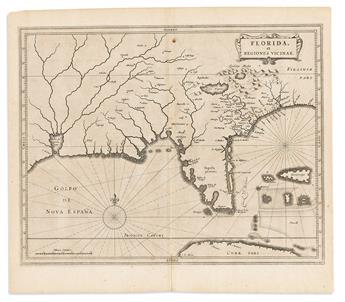 (AMERICAN SOUTHEAST.) Johannes de Laet. Florida, et Regiones Vicinae.                                                                            